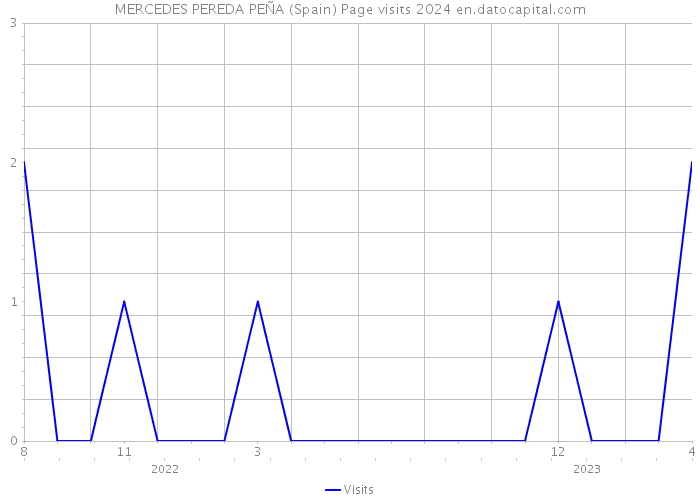 MERCEDES PEREDA PEÑA (Spain) Page visits 2024 