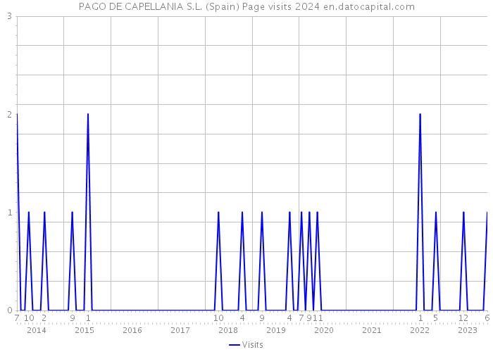 PAGO DE CAPELLANIA S.L. (Spain) Page visits 2024 