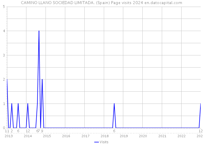 CAMINO LLANO SOCIEDAD LIMITADA. (Spain) Page visits 2024 