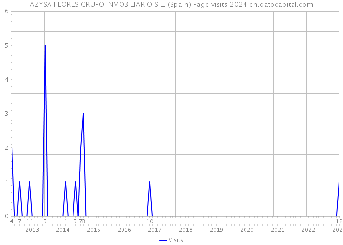 AZYSA FLORES GRUPO INMOBILIARIO S.L. (Spain) Page visits 2024 
