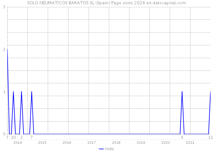 SOLO NEUMATICOS BARATOS SL (Spain) Page visits 2024 