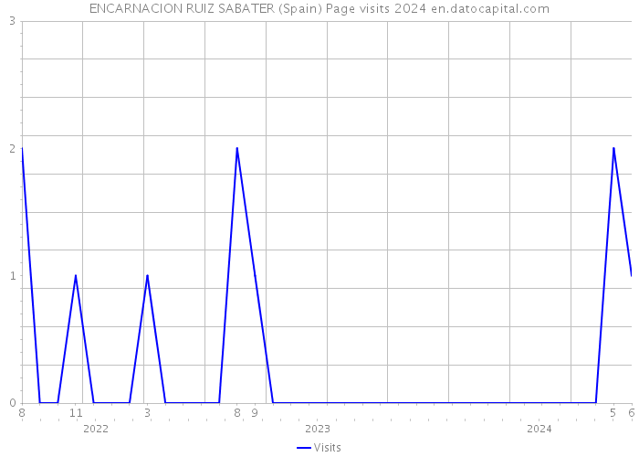 ENCARNACION RUIZ SABATER (Spain) Page visits 2024 