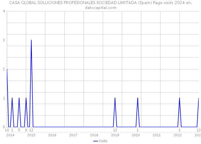 CASA GLOBAL SOLUCIONES PROFESIONALES SOCIEDAD LIMITADA (Spain) Page visits 2024 