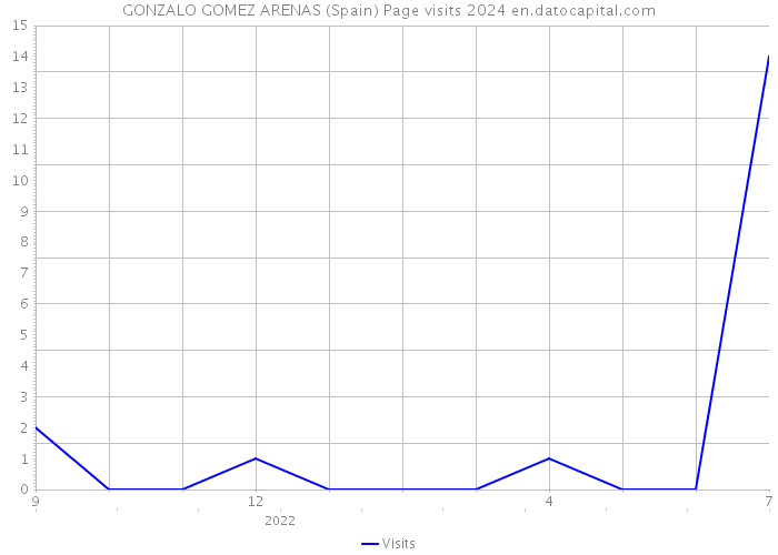 GONZALO GOMEZ ARENAS (Spain) Page visits 2024 