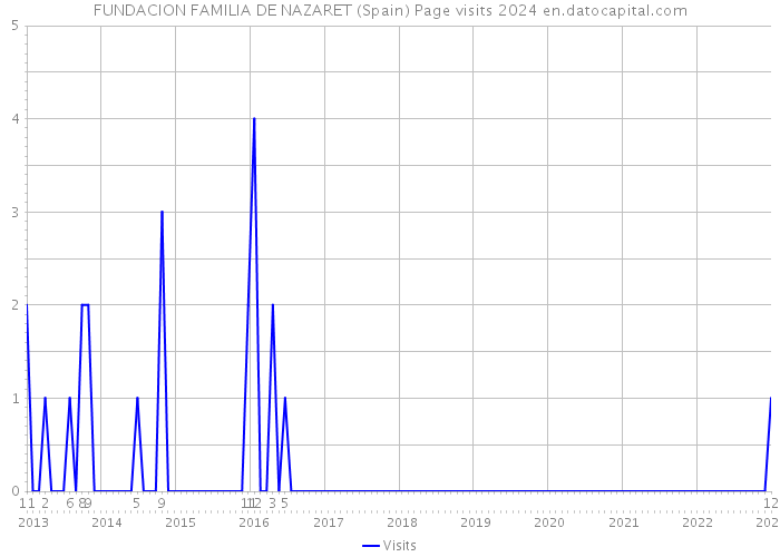 FUNDACION FAMILIA DE NAZARET (Spain) Page visits 2024 