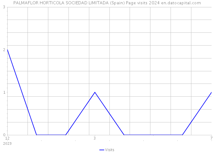 PALMAFLOR HORTICOLA SOCIEDAD LIMITADA (Spain) Page visits 2024 