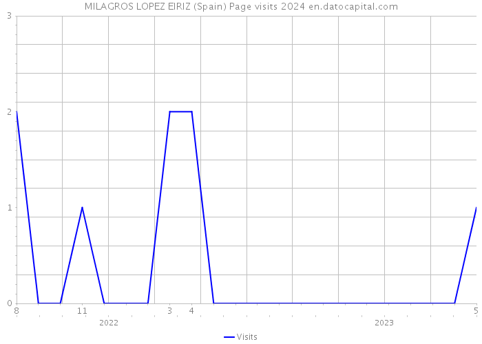 MILAGROS LOPEZ EIRIZ (Spain) Page visits 2024 