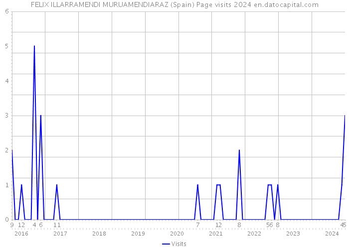 FELIX ILLARRAMENDI MURUAMENDIARAZ (Spain) Page visits 2024 