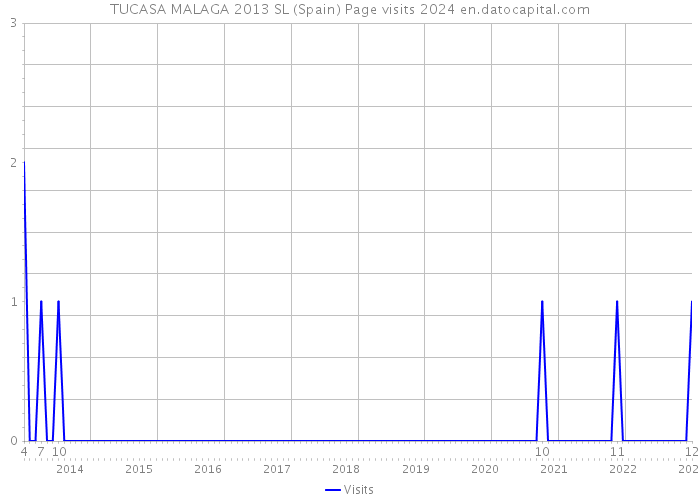 TUCASA MALAGA 2013 SL (Spain) Page visits 2024 