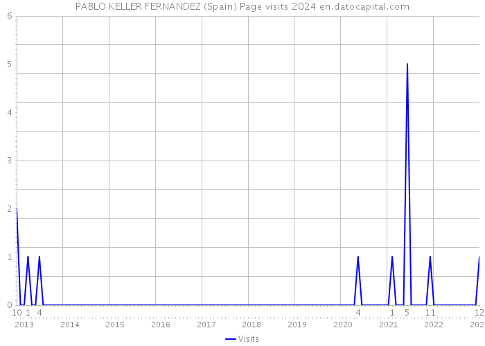 PABLO KELLER FERNANDEZ (Spain) Page visits 2024 