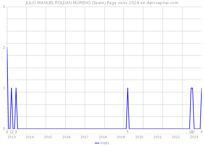 JULIO MANUEL ROLDAN MORENO (Spain) Page visits 2024 