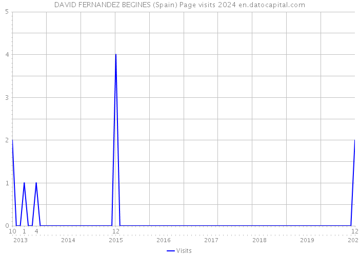 DAVID FERNANDEZ BEGINES (Spain) Page visits 2024 