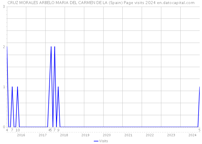 CRUZ MORALES ARBELO MARIA DEL CARMEN DE LA (Spain) Page visits 2024 