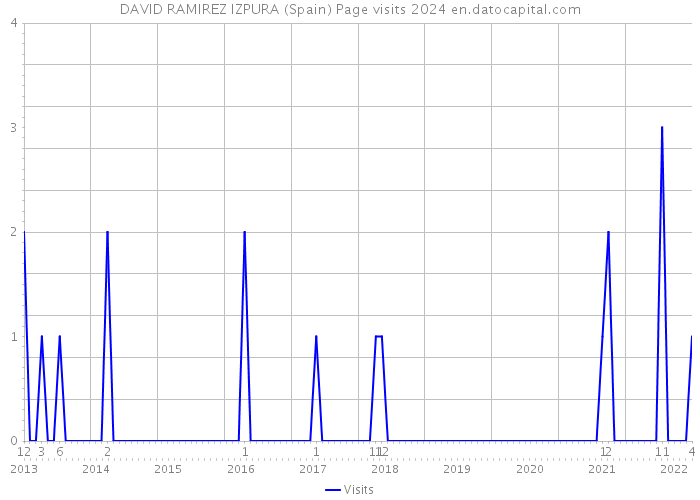 DAVID RAMIREZ IZPURA (Spain) Page visits 2024 