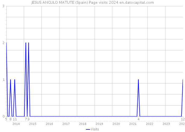 JESUS ANGULO MATUTE (Spain) Page visits 2024 