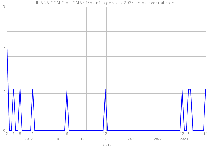 LILIANA GOMICIA TOMAS (Spain) Page visits 2024 