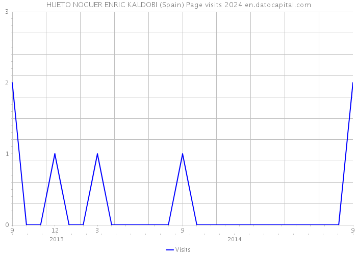 HUETO NOGUER ENRIC KALDOBI (Spain) Page visits 2024 