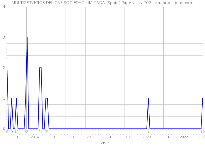 MULTISERVICIOS DEL GAS SOCIEDAD LIMITADA (Spain) Page visits 2024 