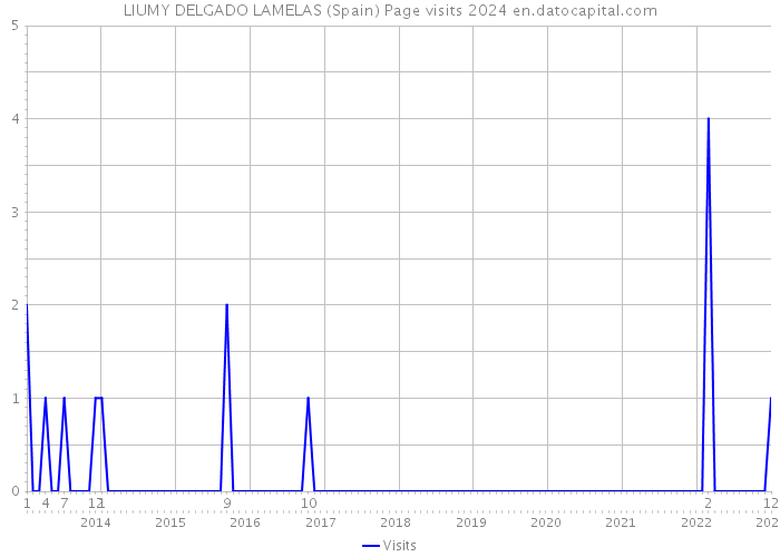 LIUMY DELGADO LAMELAS (Spain) Page visits 2024 