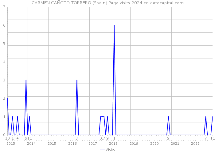 CARMEN CAÑOTO TORRERO (Spain) Page visits 2024 