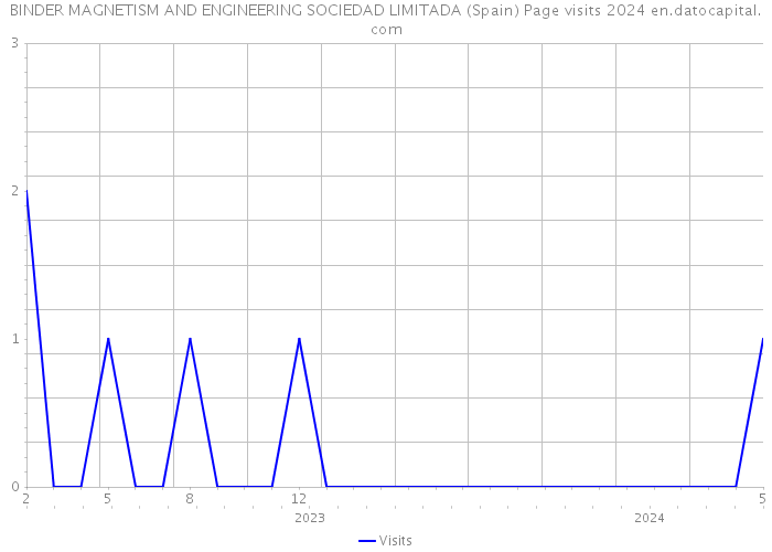 BINDER MAGNETISM AND ENGINEERING SOCIEDAD LIMITADA (Spain) Page visits 2024 