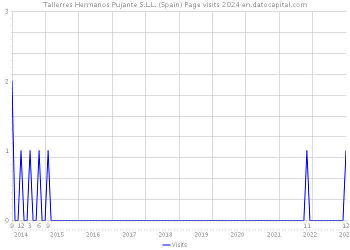 Tallerres Hermanos Pujante S.L.L. (Spain) Page visits 2024 