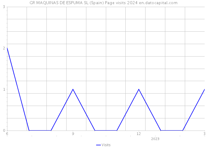 GR MAQUINAS DE ESPUMA SL (Spain) Page visits 2024 