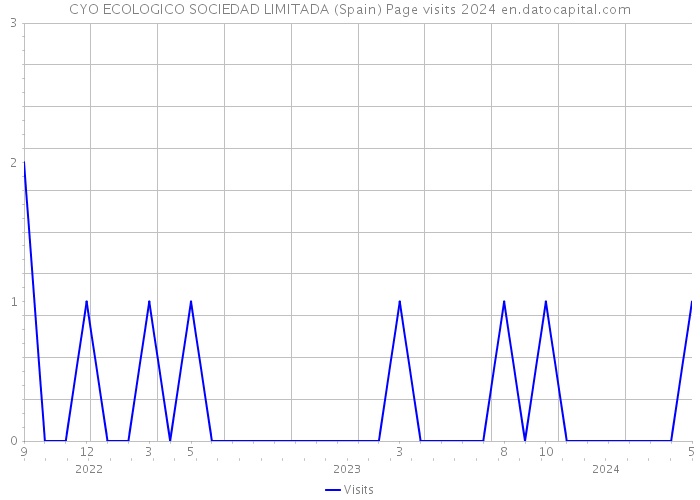 CYO ECOLOGICO SOCIEDAD LIMITADA (Spain) Page visits 2024 