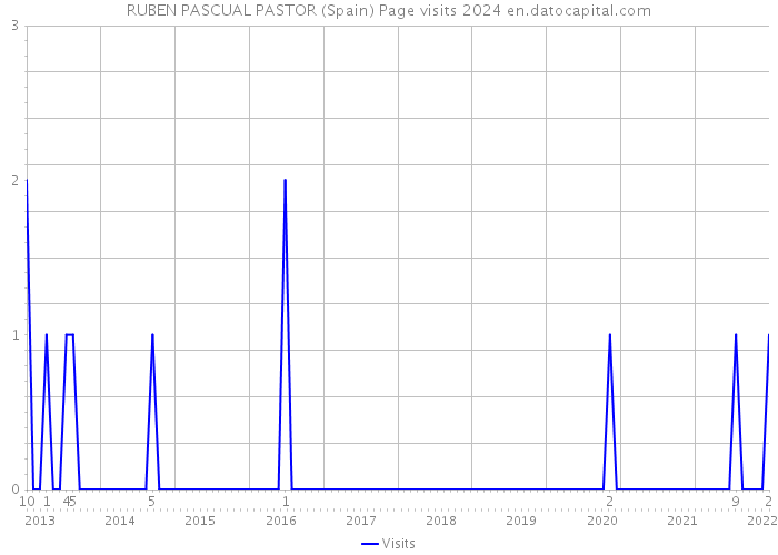 RUBEN PASCUAL PASTOR (Spain) Page visits 2024 