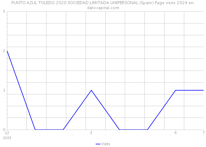 PUNTO AZUL TOLEDO 2020 SOCIEDAD LIMITADA UNIPERSONAL (Spain) Page visits 2024 