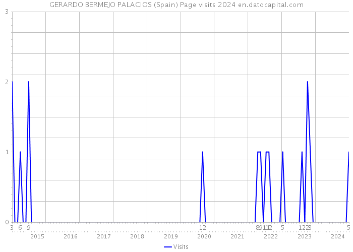 GERARDO BERMEJO PALACIOS (Spain) Page visits 2024 