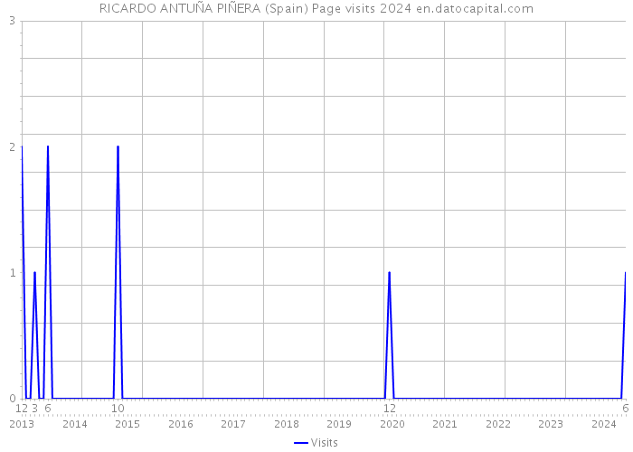 RICARDO ANTUÑA PIÑERA (Spain) Page visits 2024 