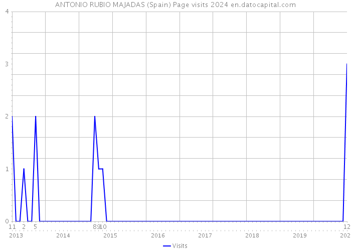 ANTONIO RUBIO MAJADAS (Spain) Page visits 2024 