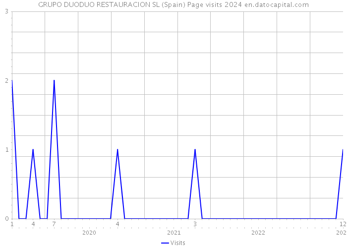 GRUPO DUODUO RESTAURACION SL (Spain) Page visits 2024 