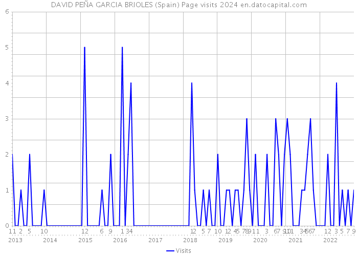 DAVID PEÑA GARCIA BRIOLES (Spain) Page visits 2024 