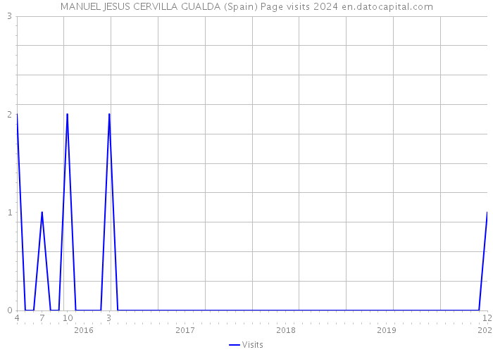 MANUEL JESUS CERVILLA GUALDA (Spain) Page visits 2024 