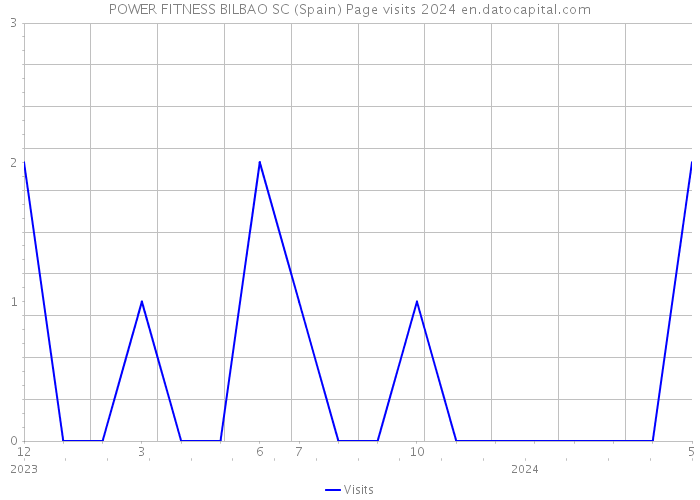 POWER FITNESS BILBAO SC (Spain) Page visits 2024 