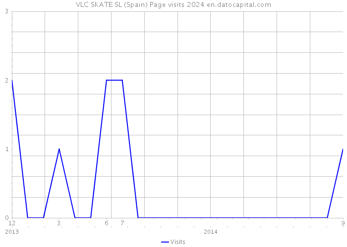 VLC SKATE SL (Spain) Page visits 2024 