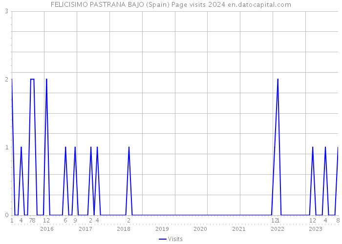 FELICISIMO PASTRANA BAJO (Spain) Page visits 2024 