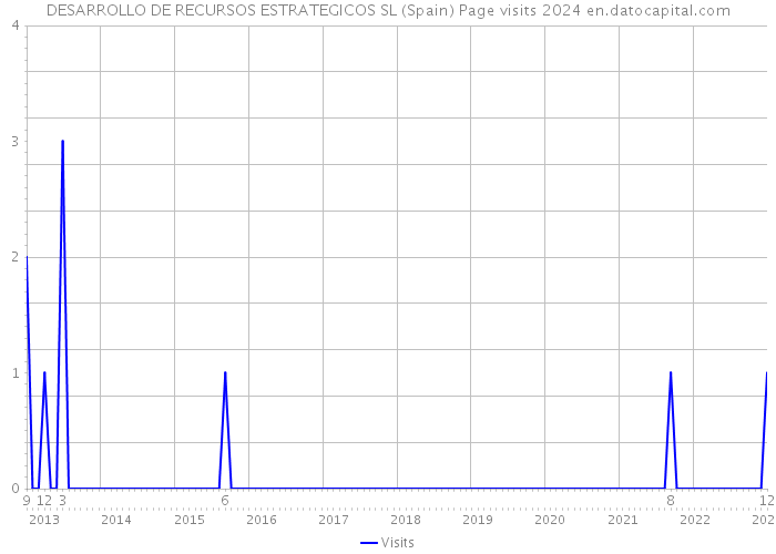 DESARROLLO DE RECURSOS ESTRATEGICOS SL (Spain) Page visits 2024 