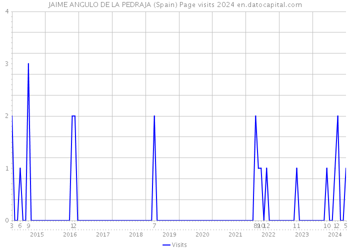 JAIME ANGULO DE LA PEDRAJA (Spain) Page visits 2024 