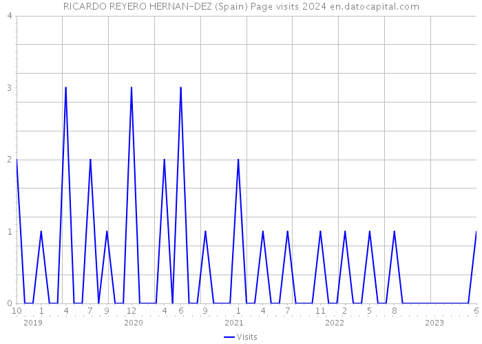 RICARDO REYERO HERNAN-DEZ (Spain) Page visits 2024 