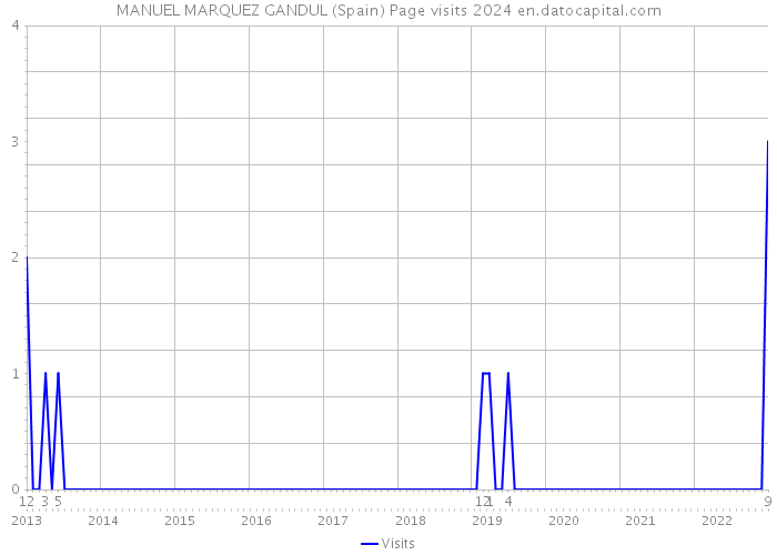 MANUEL MARQUEZ GANDUL (Spain) Page visits 2024 