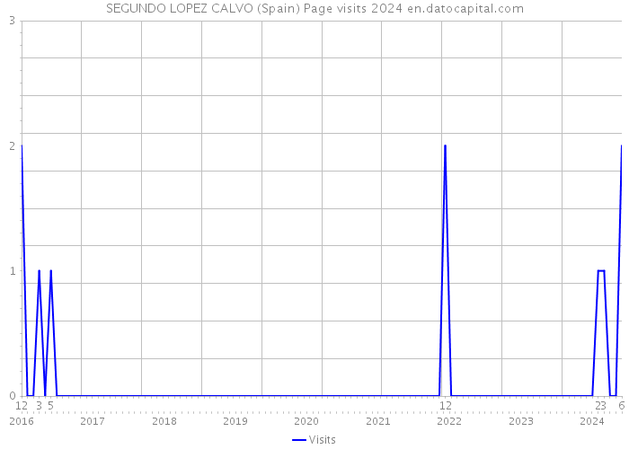 SEGUNDO LOPEZ CALVO (Spain) Page visits 2024 