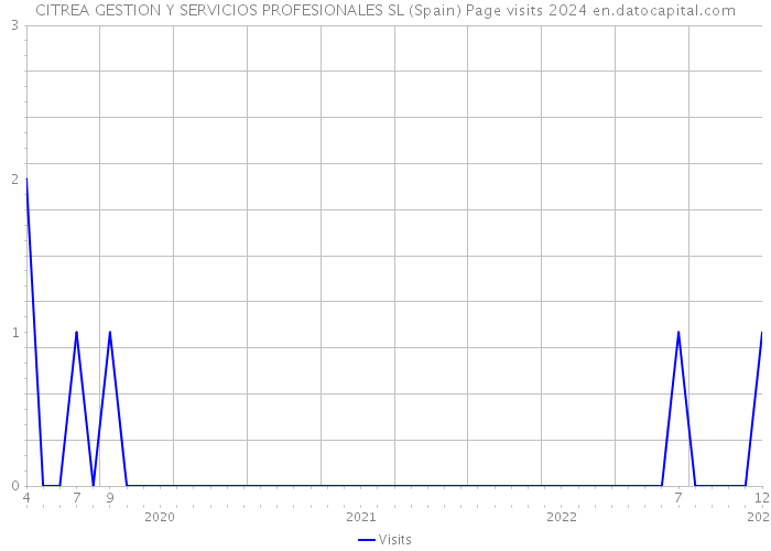 CITREA GESTION Y SERVICIOS PROFESIONALES SL (Spain) Page visits 2024 