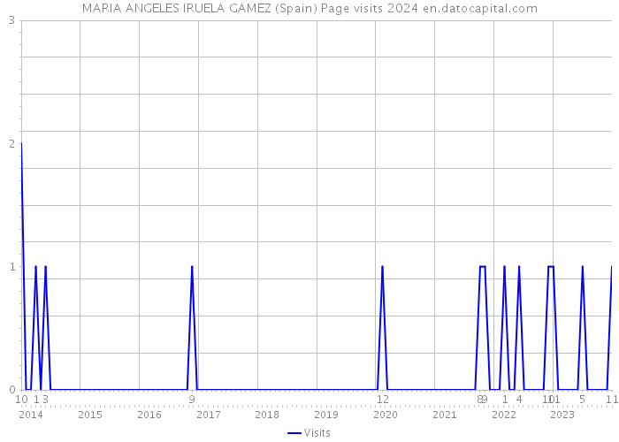 MARIA ANGELES IRUELA GAMEZ (Spain) Page visits 2024 