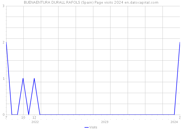 BUENAENTURA DURALL RAFOLS (Spain) Page visits 2024 