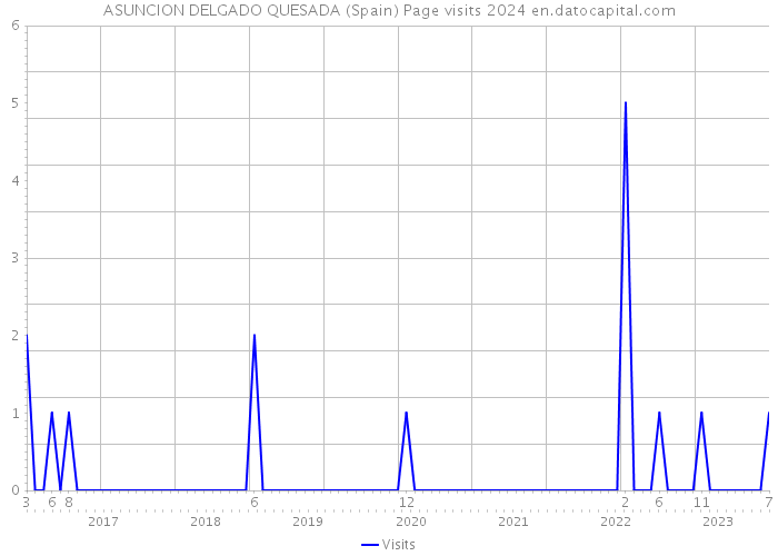 ASUNCION DELGADO QUESADA (Spain) Page visits 2024 