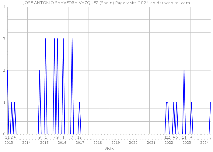 JOSE ANTONIO SAAVEDRA VAZQUEZ (Spain) Page visits 2024 