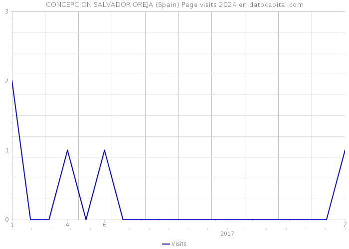CONCEPCION SALVADOR OREJA (Spain) Page visits 2024 